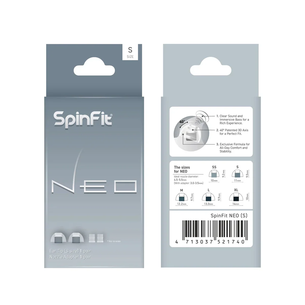 Spinfit Neo Silicone Ear tips