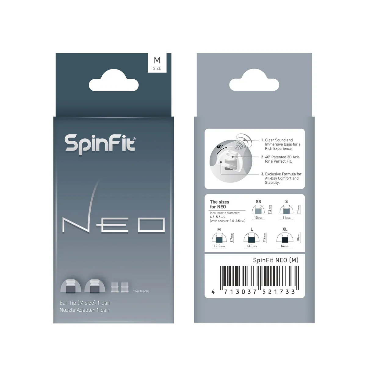 Spinfit Neo Silicone Ear tips - Image 2